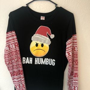 Funny Christmas emoji shirt